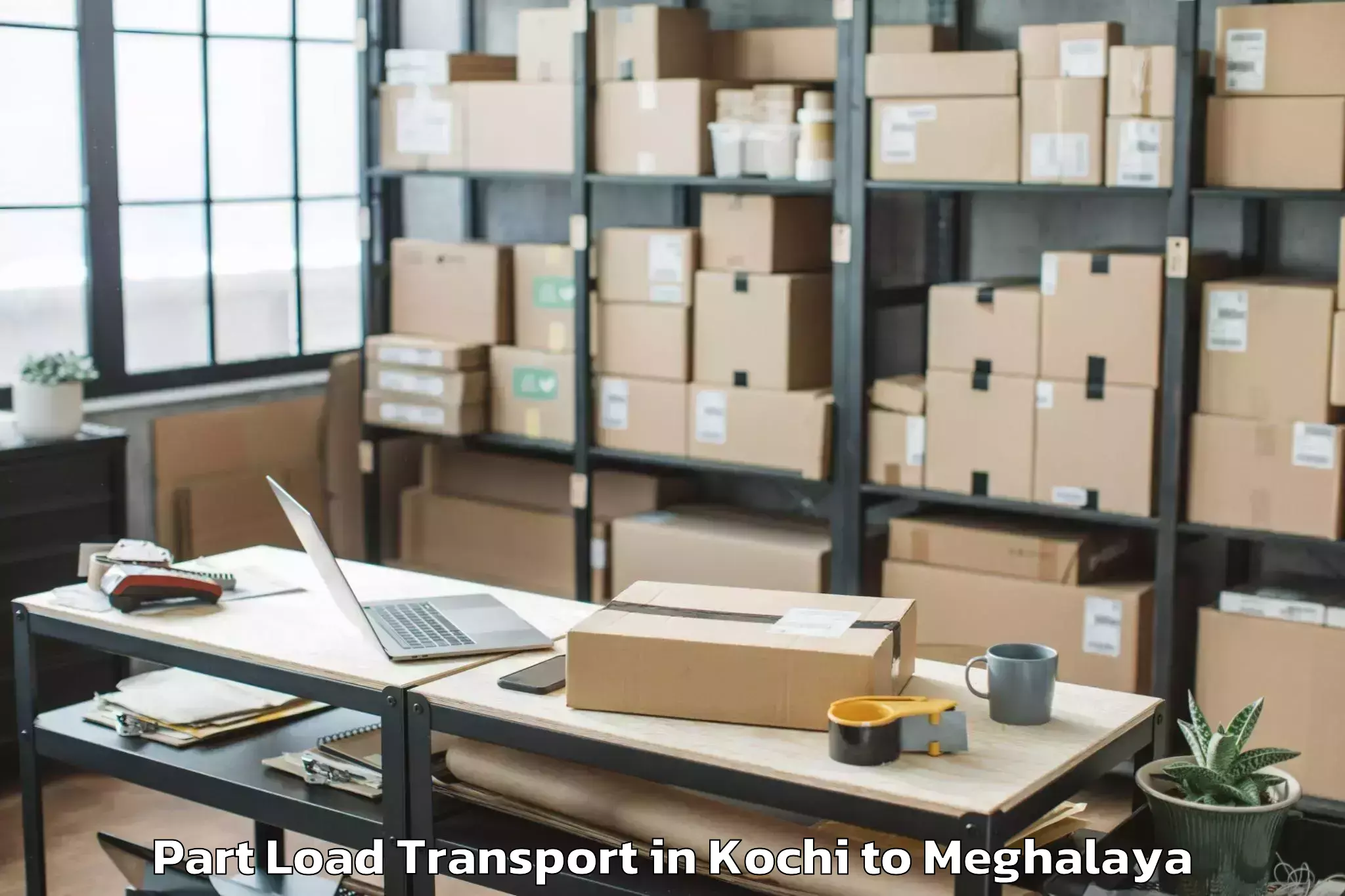 Book Kochi to Pynursla Part Load Transport Online